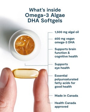 Omega-3 Algae DHA Softgels