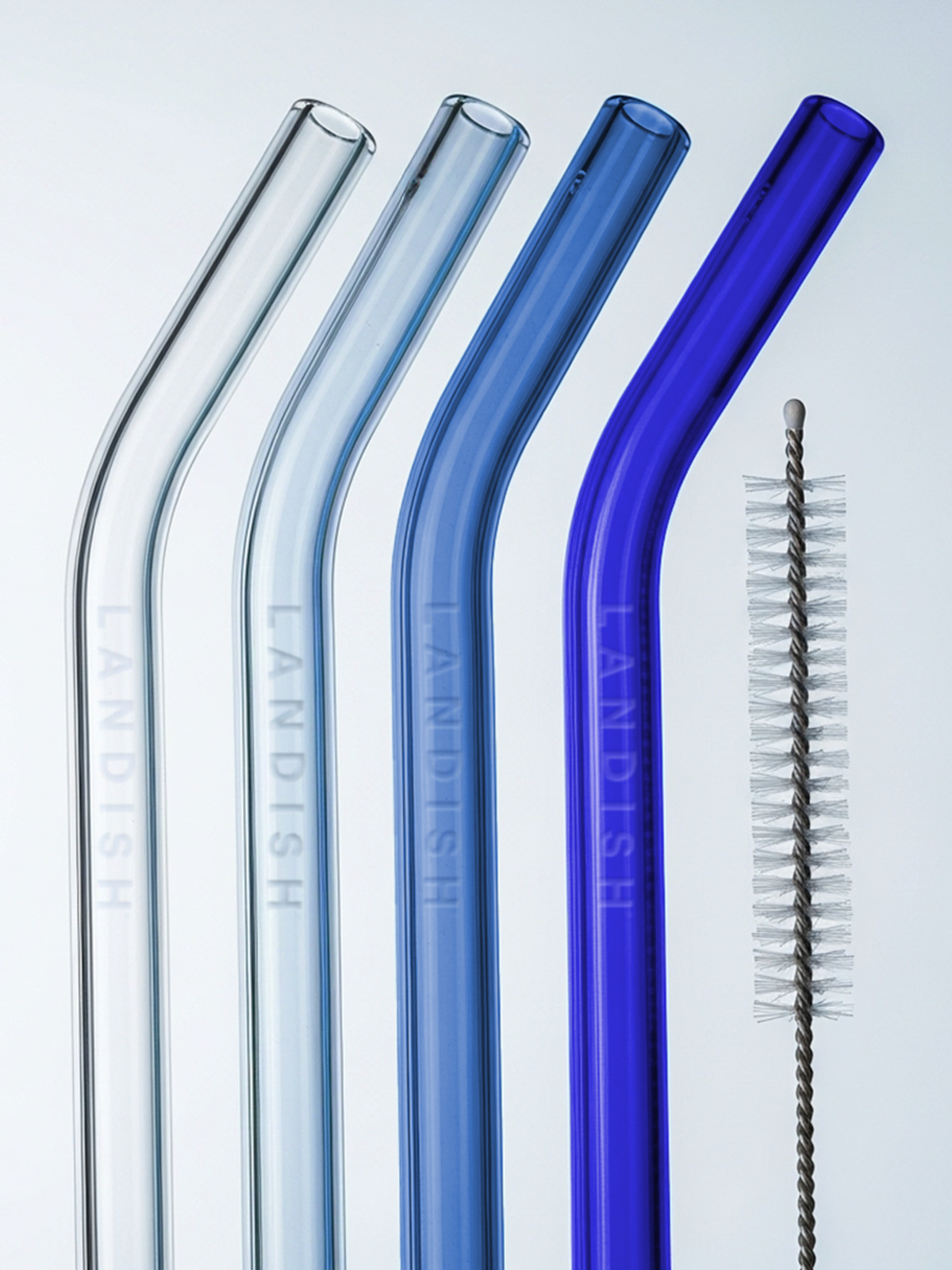 Glass Straws • Blue Set