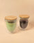 Double Walled Glasses with Bamboo Lids (set of 2)